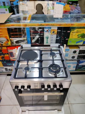 VON Cooker 60cmx60cm, 3G (1wok Burner)+ 1E, Semi Inox