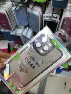 iPhone 15 Pro Max Clear Electroplated Frame Camera Lens Case