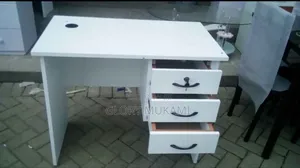 White Home Office Desk 3 Drawer
