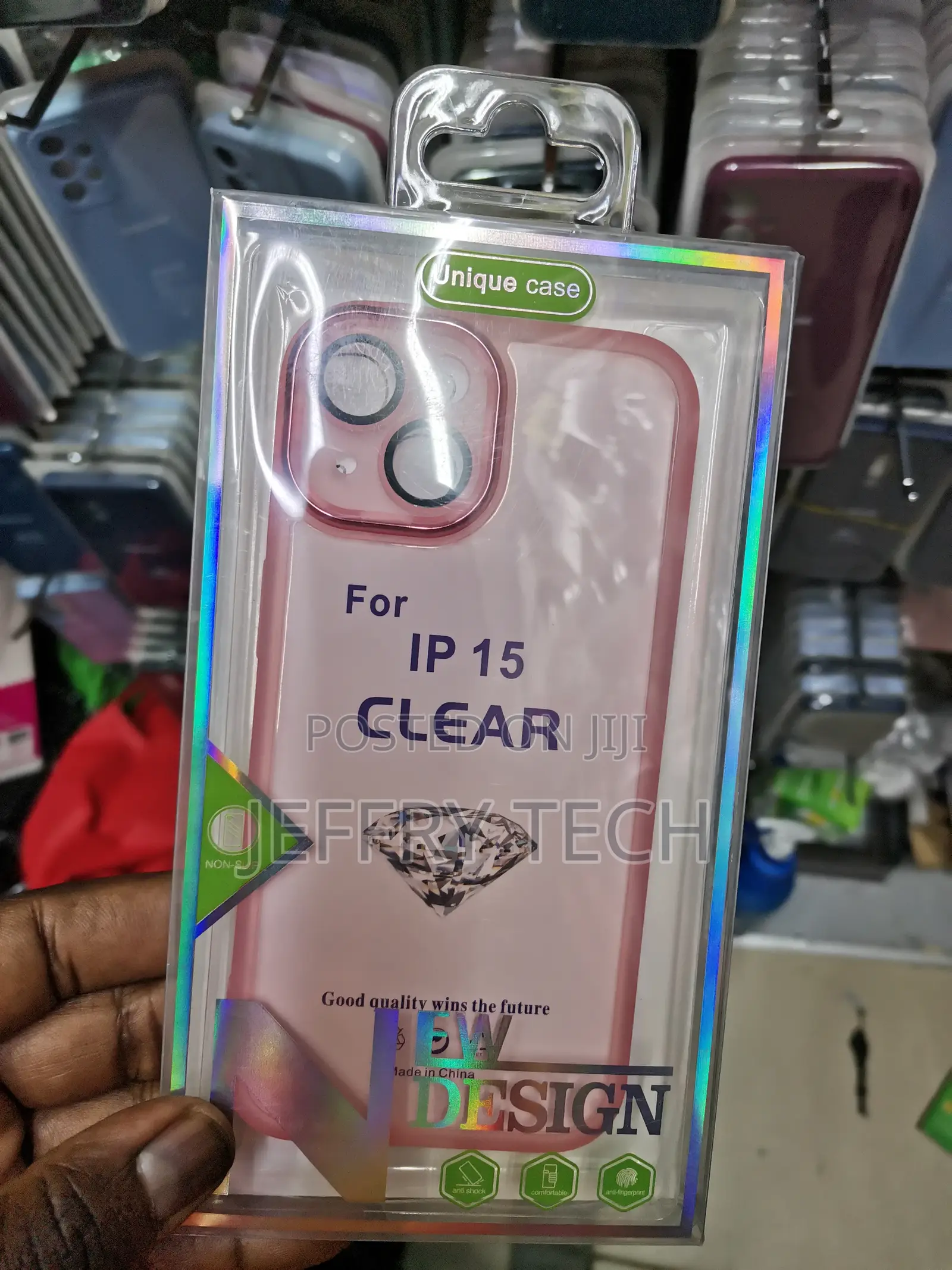 iPhone 15 Electroplating Case With Camera Protection-Clear