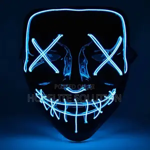 The Halloween Decorations Plastic Led Face Masks