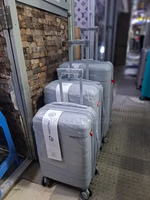 *3 in 1 Unbreakable PP Suitcases Gley/Black