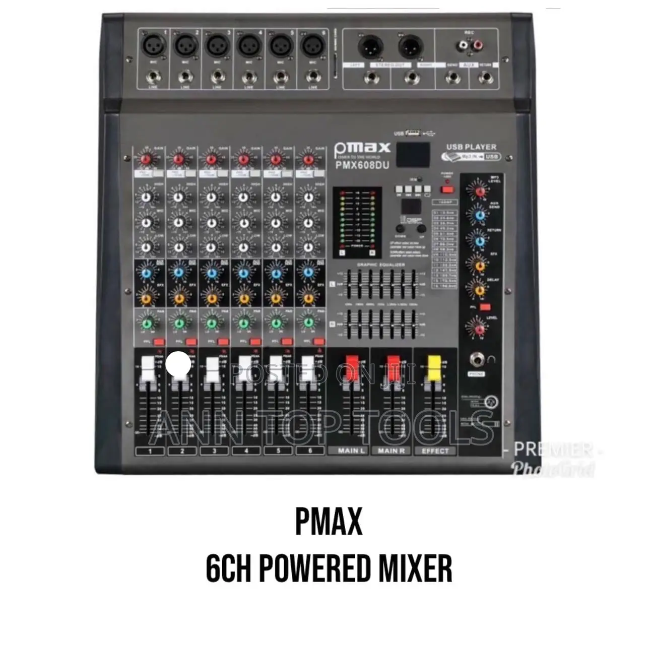 Pmax 6channel Powered Mixer