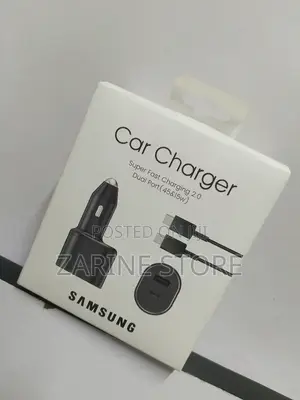 Dual Car Charger 45w and 15w With C-C Cable