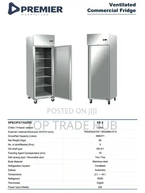 Premier Ventilated Commercial Chiller/Fridge 471L