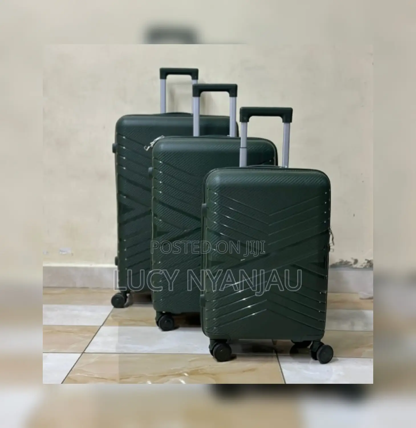 Suitcase Rubber Suitcase Travel Bag Size1 3in1