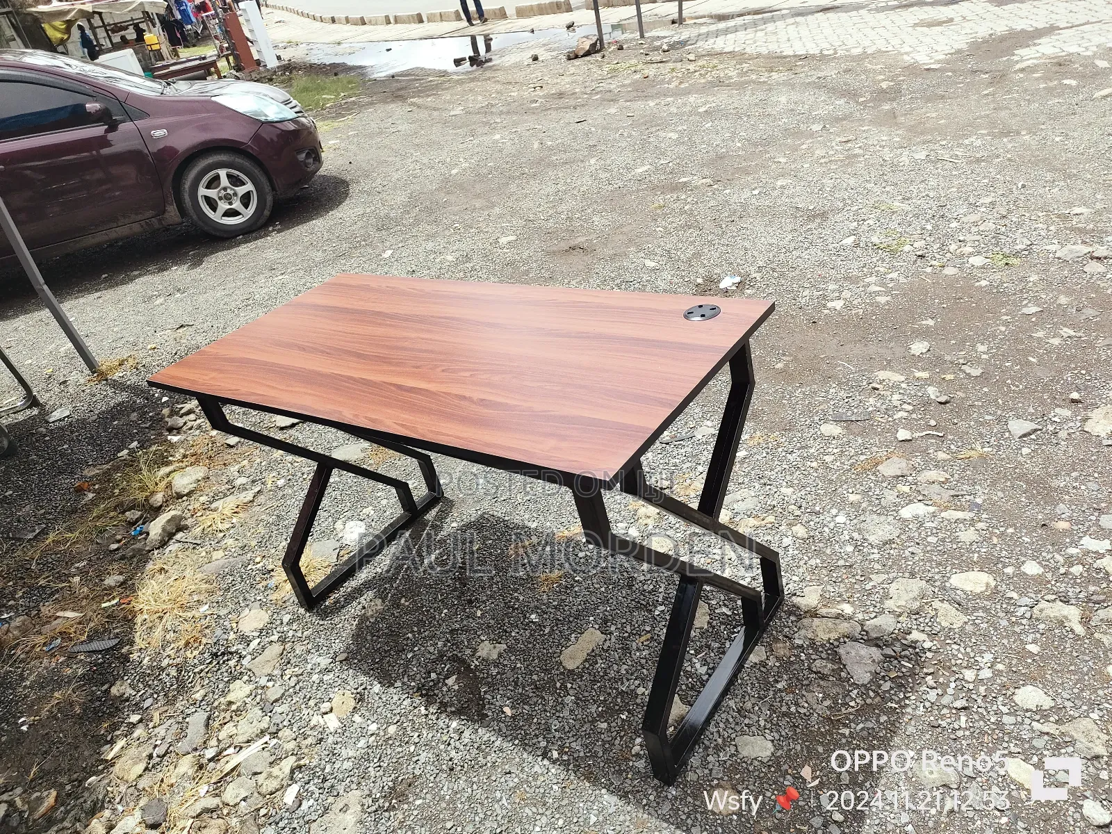 Computer Table With Steel Stand