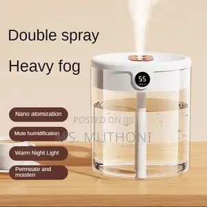 2L Double Nozzle Air Humidifier With LCD