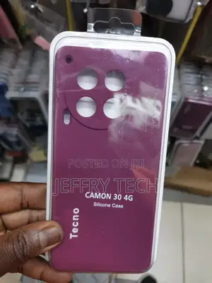 Tecno Camon 30 4G Case for Shockproof Silicone-Burgundy