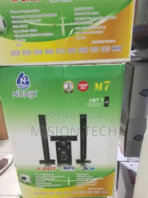 3.1ch Mini Home Theater System 12000w Nunix M7