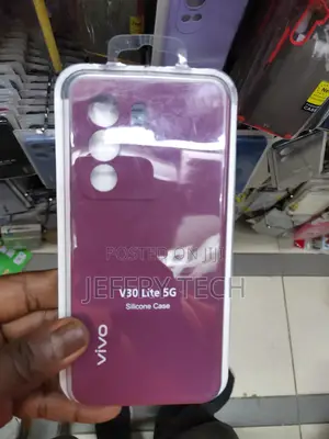 Vivo V30 Lite 5G, Silicone Protective Phone Case-Burgandy