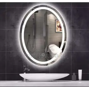 Led Oval Mirror 50 by 70 Cm
