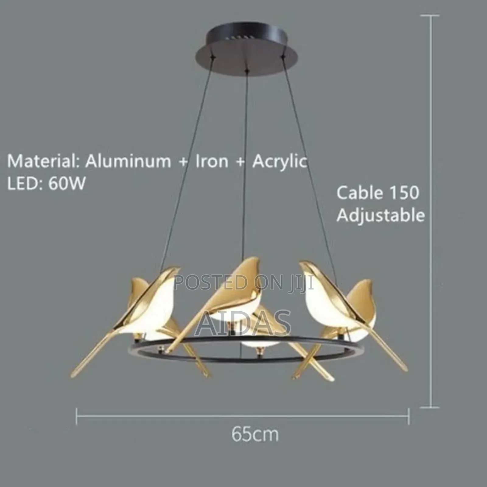 Bird Round Wall Light