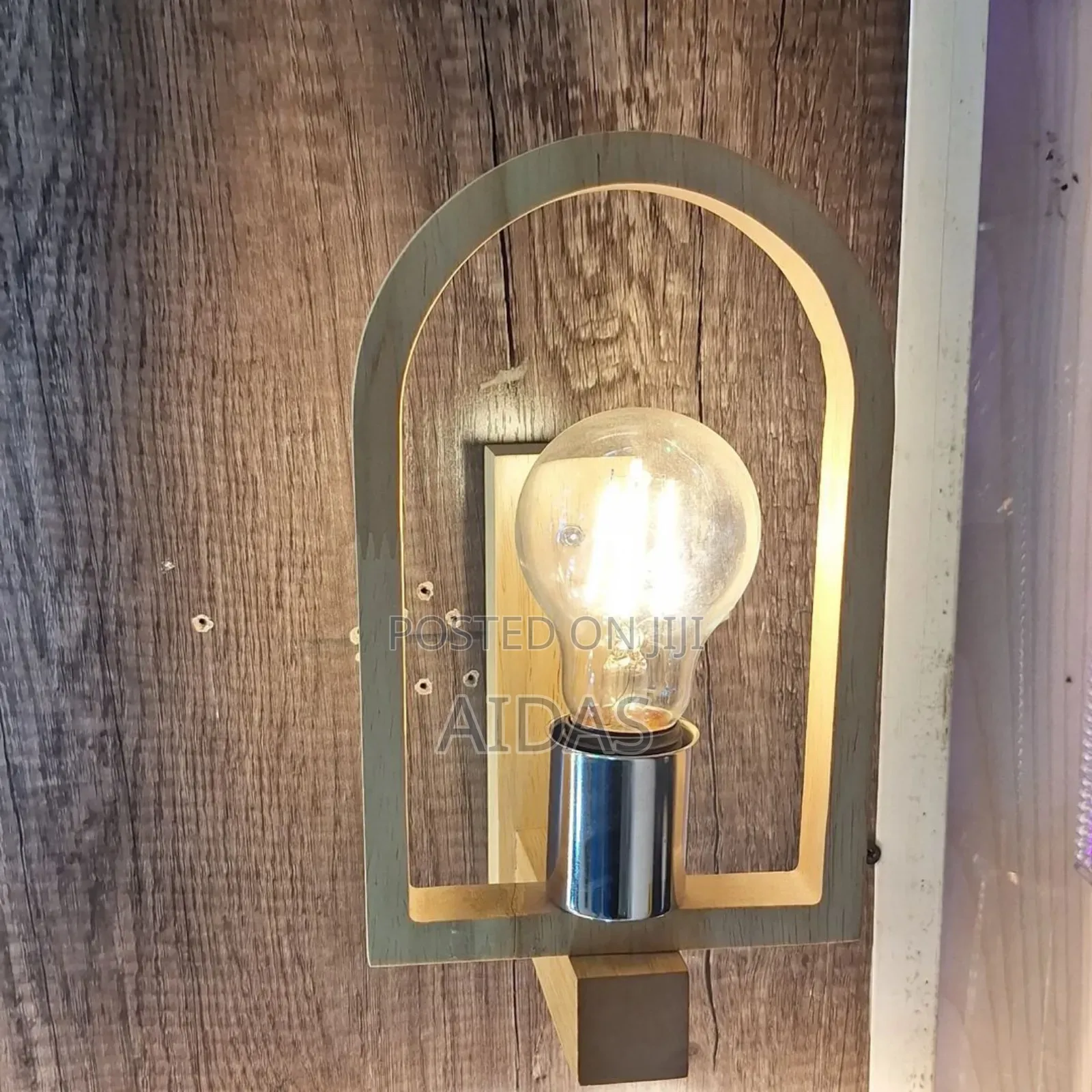 Wooden Wall Light