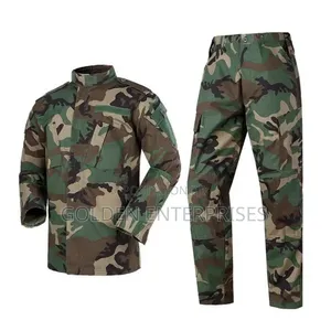 Chinese Collar Woodland Tactical Uniform