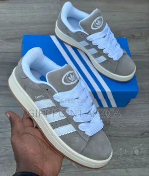 Grey Adidas Campus Unisex Smart Casual