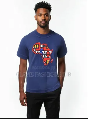 Navy Blue T-Shirt Map of Africa
