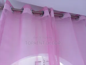 Pink Eyelates Light Window Sheers