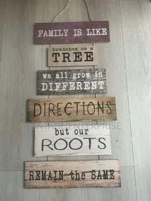 Hanging Board Wooden House Rules Material -Wooden