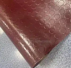 Non-Slip Brown Rujbber Coin Carpet
