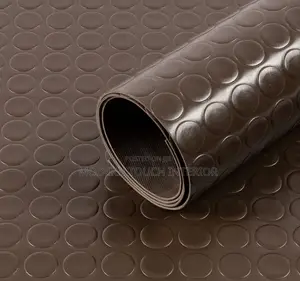 Coin Rubber Mat in Classic Brown