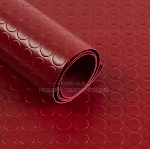 Heavy Duty Maroon Rubber Coin Carpet
