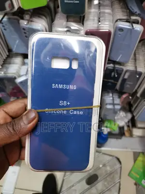 Samsung Galaxy S8 Plus Soft Silicone Protective Case-Blue