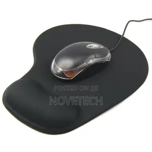 Wrist Comfort Mousepad Mat - Black