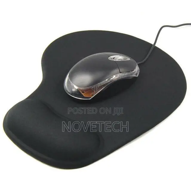 Wrist Comfort Mousepad Mat - Black