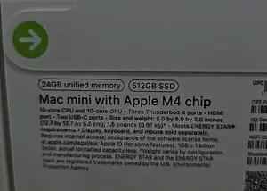 New Desktop Computer Apple Mac Mini M4 24GB SSD 512GB