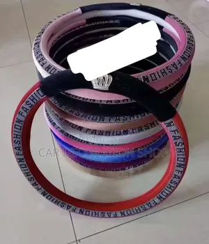 Fashion Fabric Beaded Steering Wheel Cover Standard Size