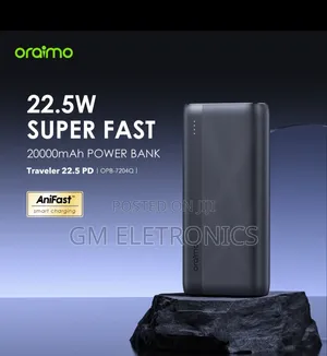 20000mah Fast Charging 22.5W Oraimo OPB-7204Q Power Bank.