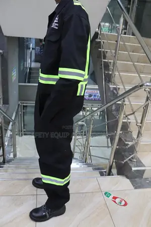 Safety Overall Reflective Black Branded