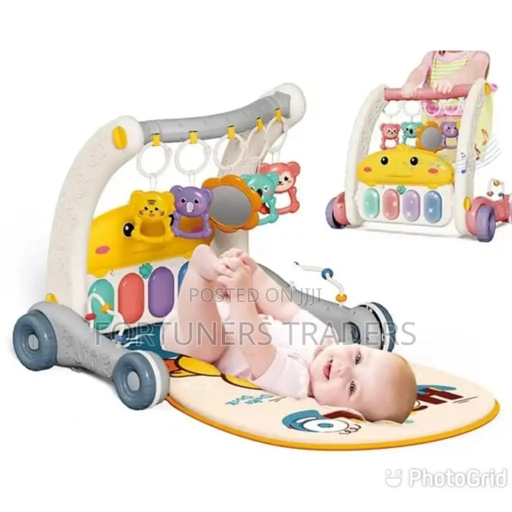 Push Walker With Piano Playmat