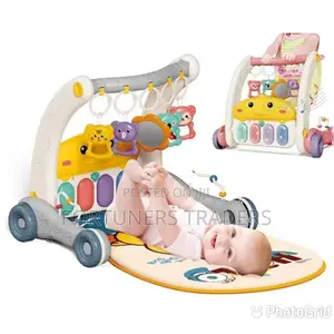 Push Walker With Piano Playmat