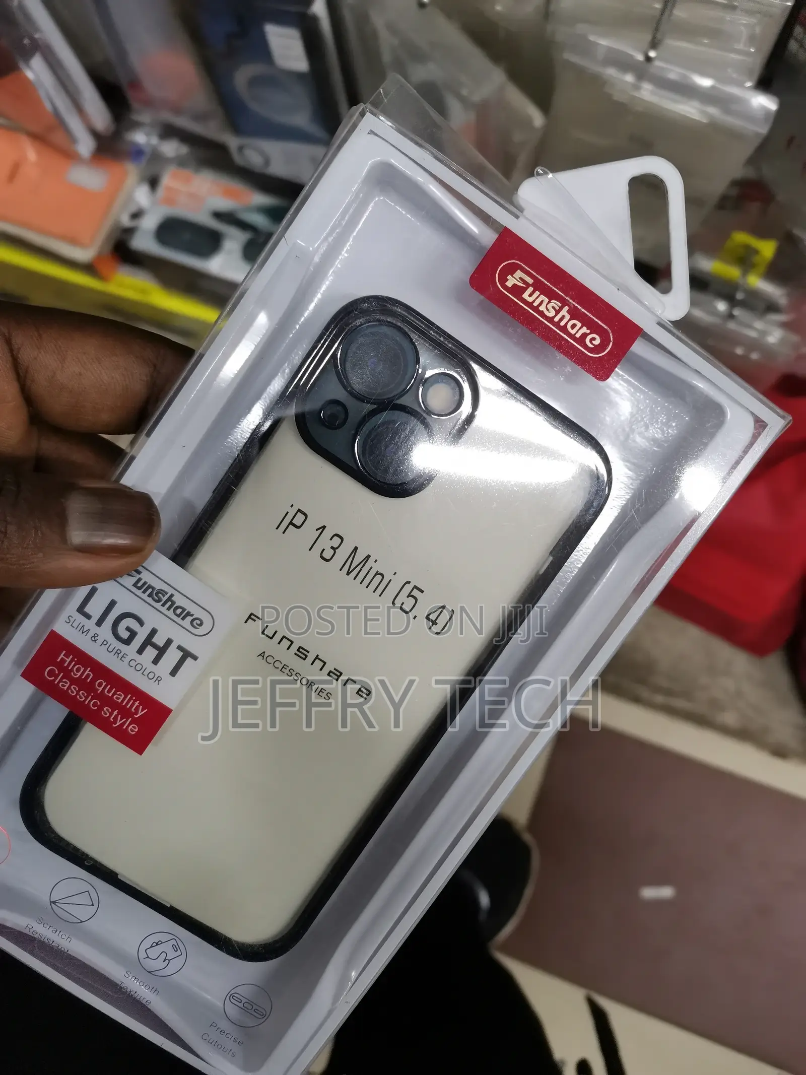 iPhone 13 Mini Clear Case With Camera Lens Protector-Clear