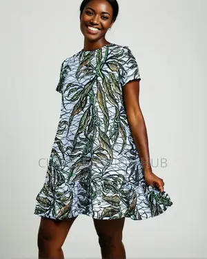 Ankara Print Short Summer Dress for Ladies