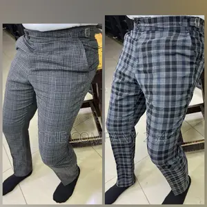 Designer Legit Plaid Vintage Official Casual Pants Trousers