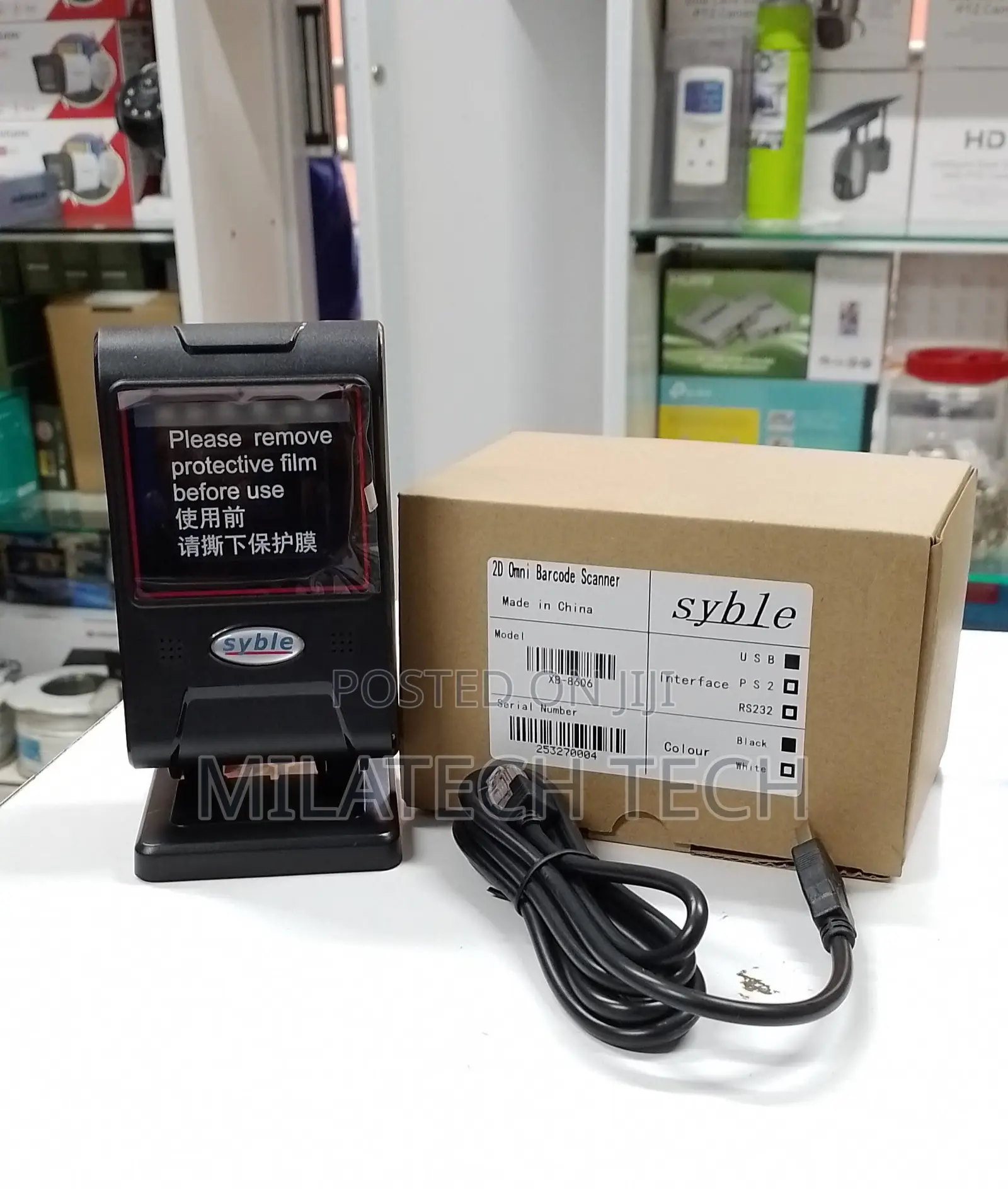Syble 2D XB-8606 Table Mount Omni Barcode Scanner