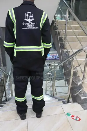Safety Overall Reflective Black Branded