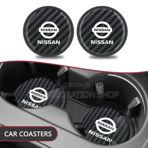 2pack Nissan Logo Cupholder Coaster Mat