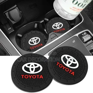 2* Toyota Logo Nonslip Cup Holders Coasters