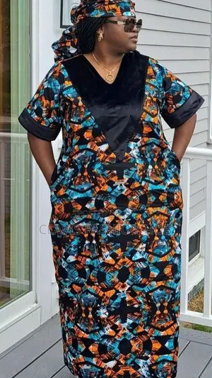 Ankara Kaftan/ Boubou Maxi Dress for Women