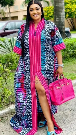 Maxi Nigerian Boubou Kitenge Dress for Women