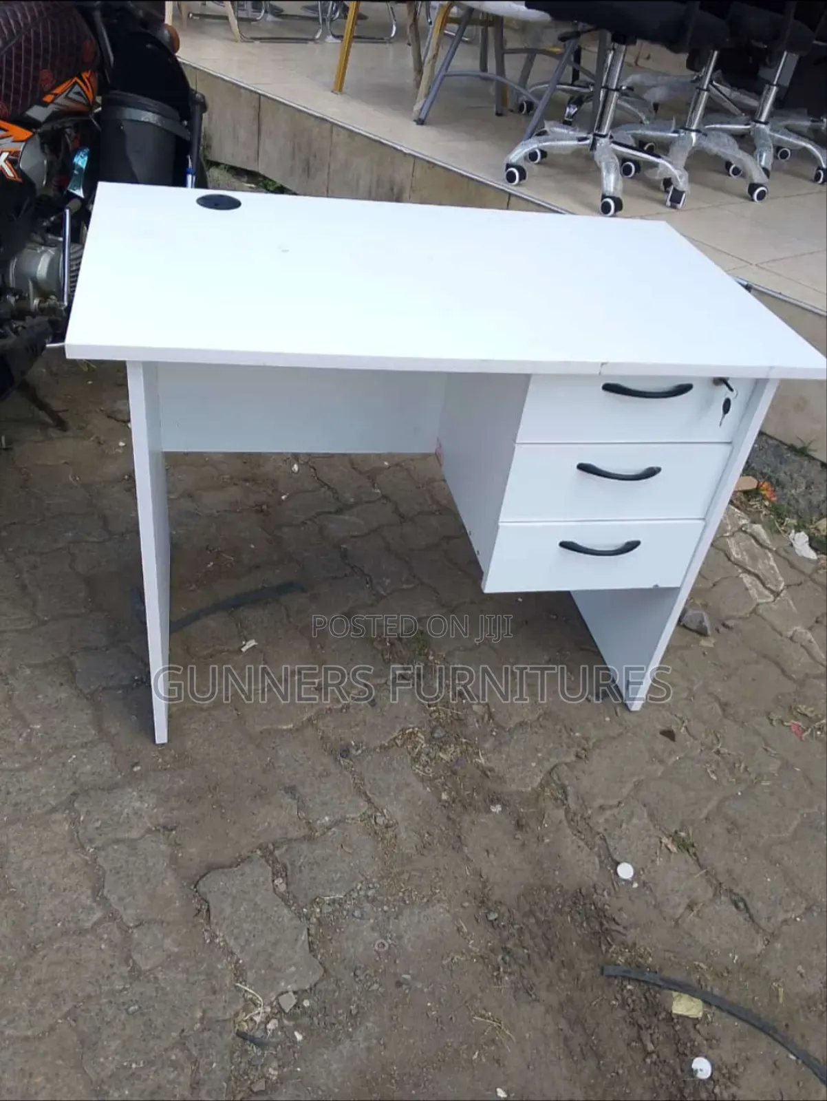 White Office Desk