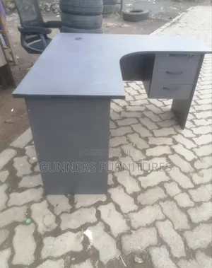 Gray L Shape Desk.