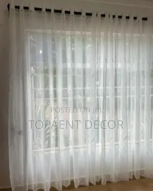 White Window and Door Eyelate Sheers