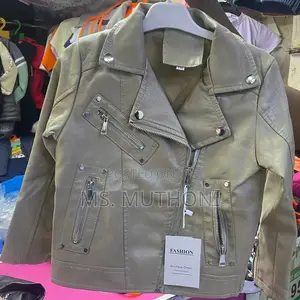 Baby 3-10years PU Leather Jackets, Spring Autumn Coats
