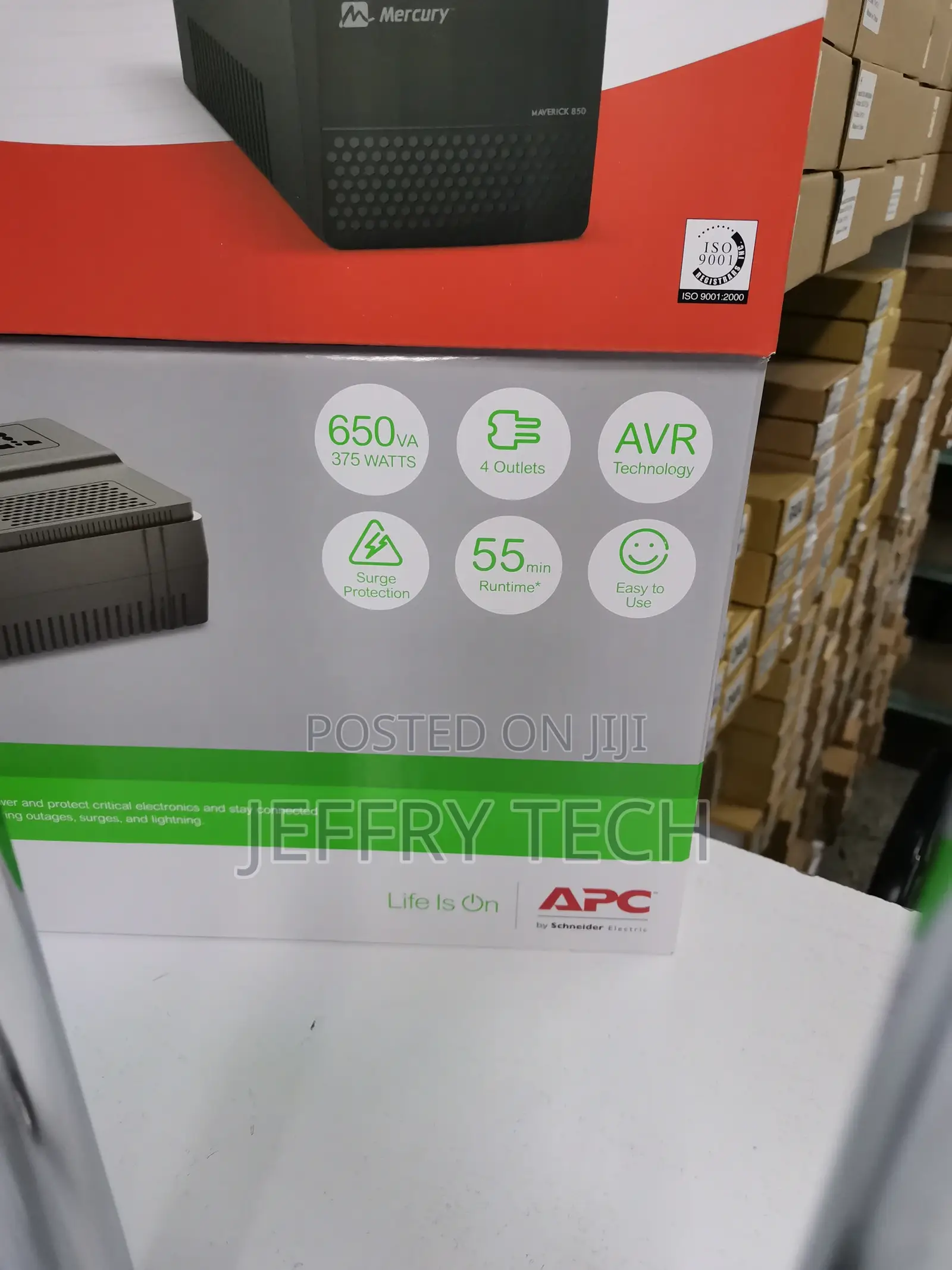 Apc APC Easy UPS Bv 650va, Avr, Universal Outlet, 230V