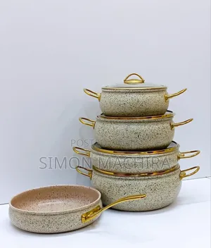 9pcs Granite Coated Cookware
